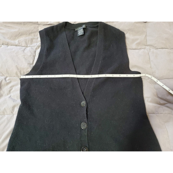 Lord & Taylor 100% Cashmere Sleeveless Cardigan Vest Women’s S Button Front - Picture 5 of 10